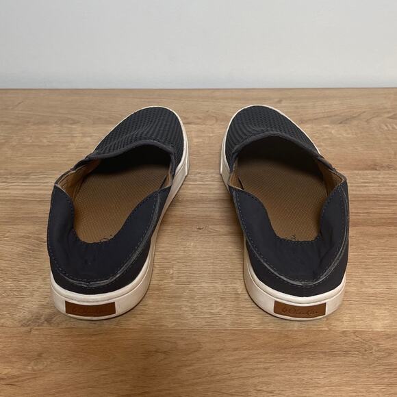 OluKai Womens Pehuea Slip-On Shoes Navy Blue Size 7.5 Coastal Resort - Picture 4 of 9